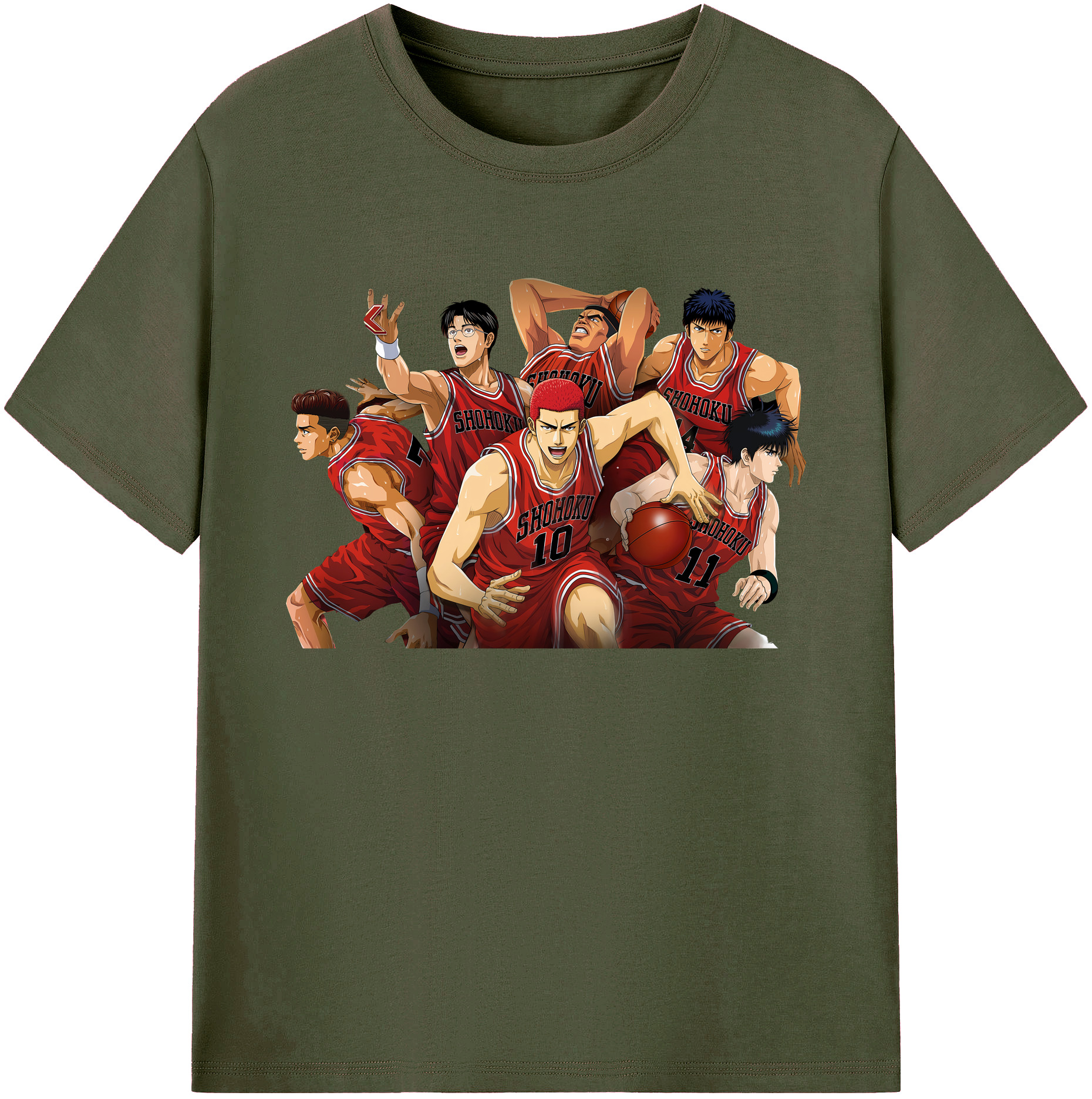 （画像用） SLAM DUNK／スラムダンク 綿100％ メンズ半袖Tシャツ｜肌触りやわらか＆通気性